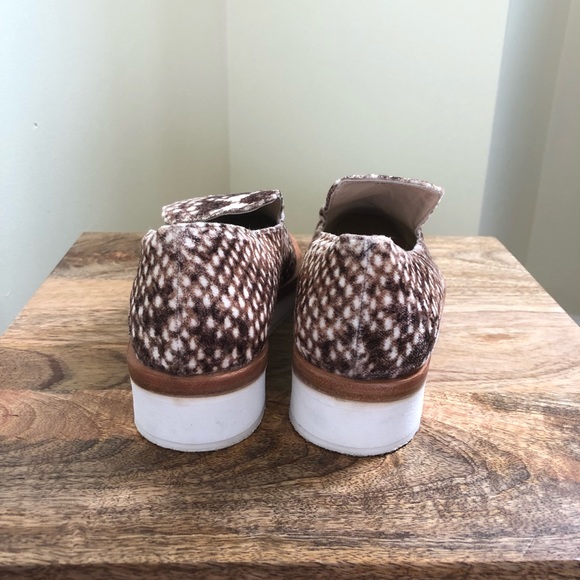 Free People Brown White Snake Eyes loafers 36 - Picture 5 of 8